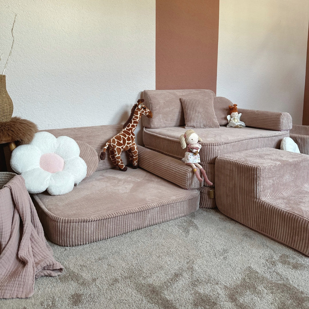 MeowBaby Play Sofa Aesthetic Cord - ecru/beige