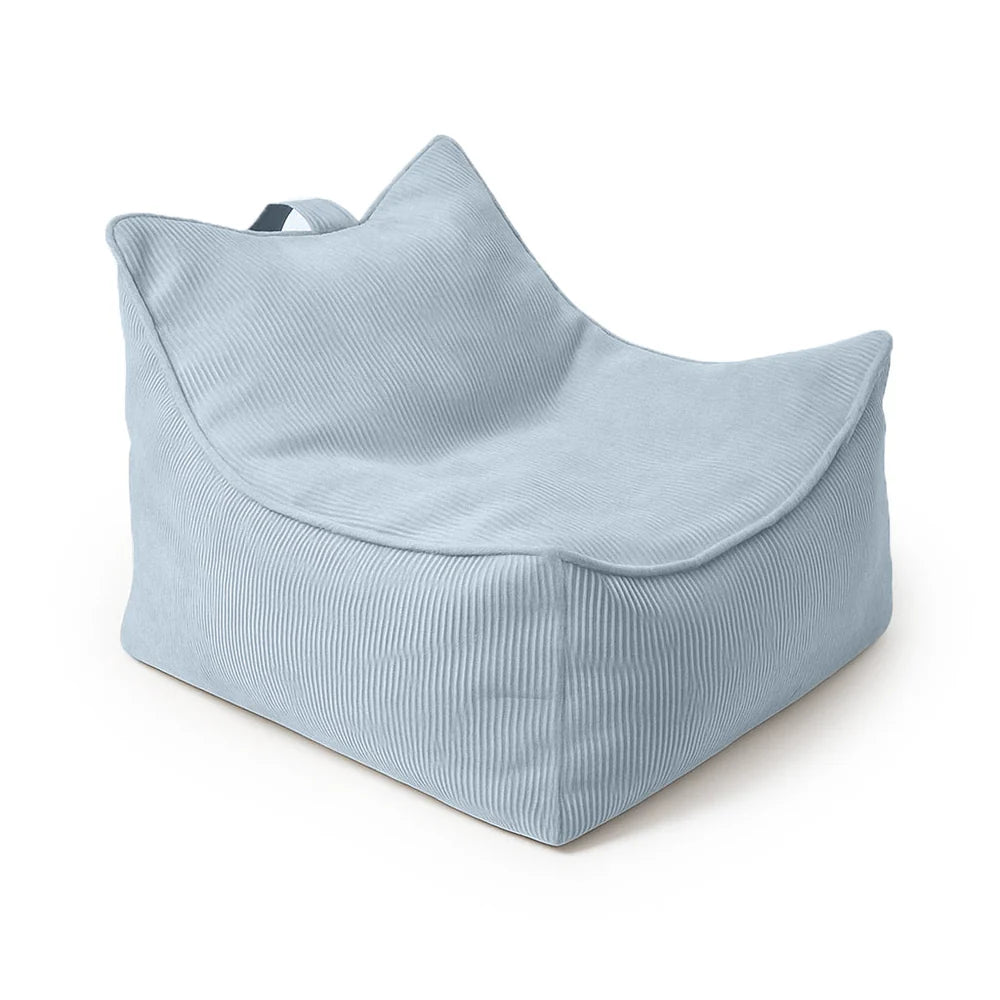 MeowBaby Sitzsack Cord Premium eckig - türkis