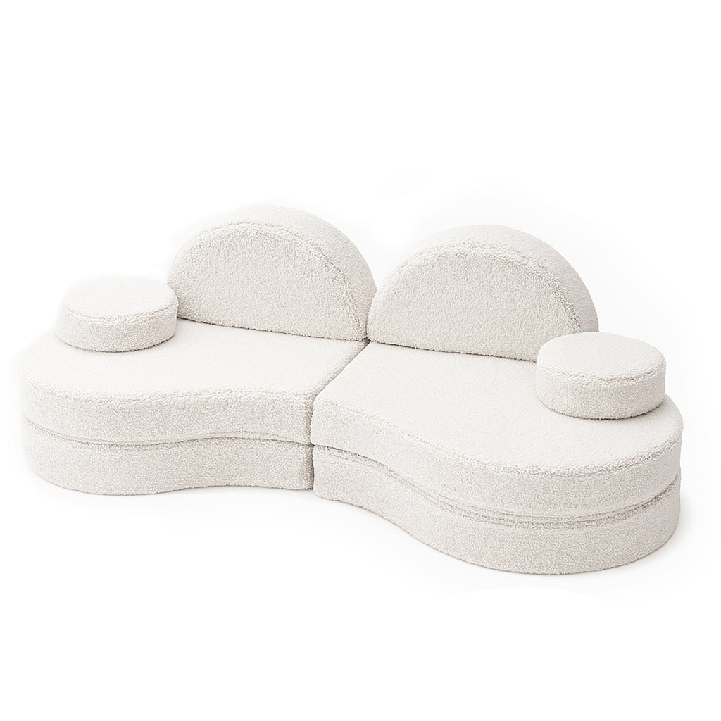 MeowBaby Spielsofa Coccolo Bearly - creme/weiß