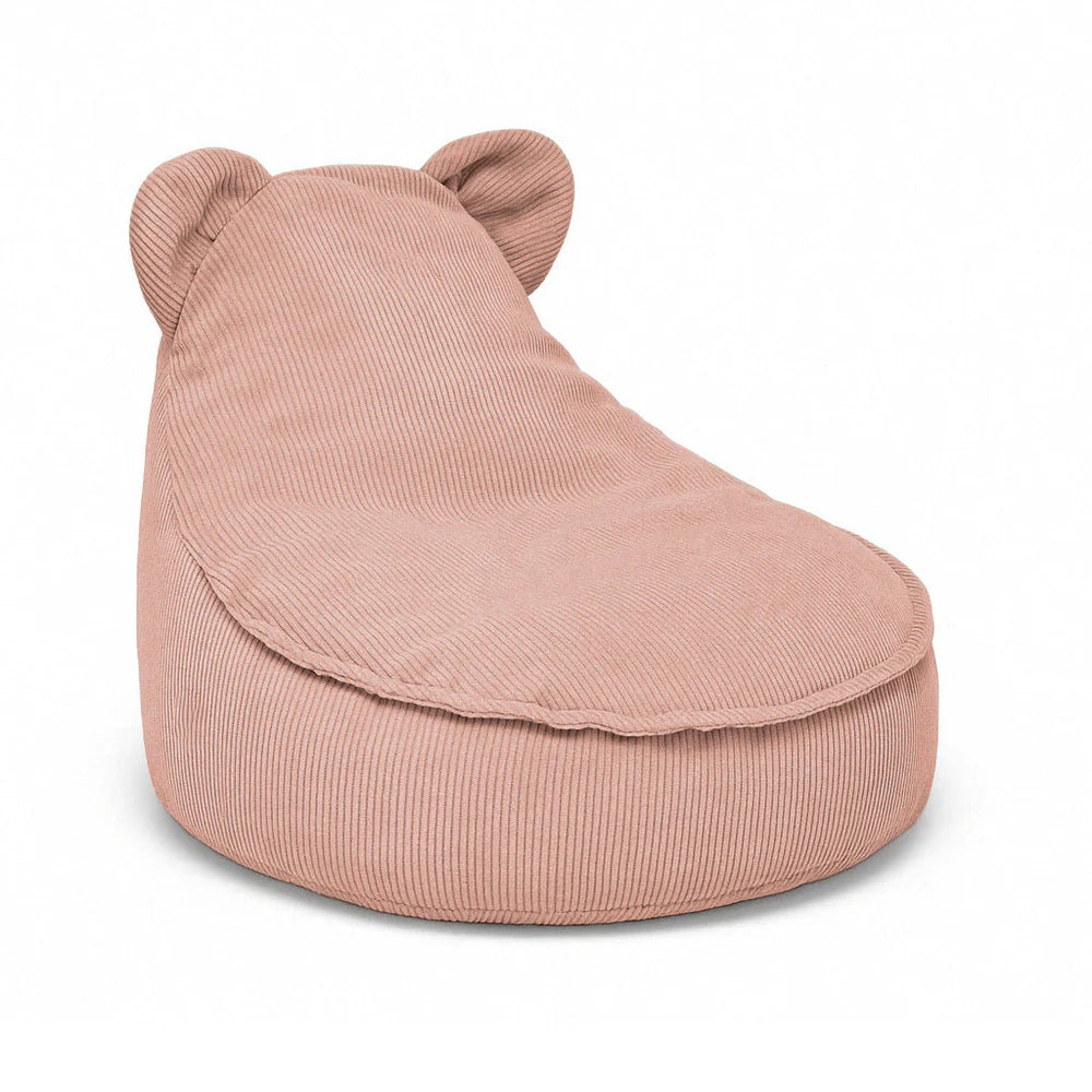 MeowBaby Sitzsack Bär Cord Premium - rusty red