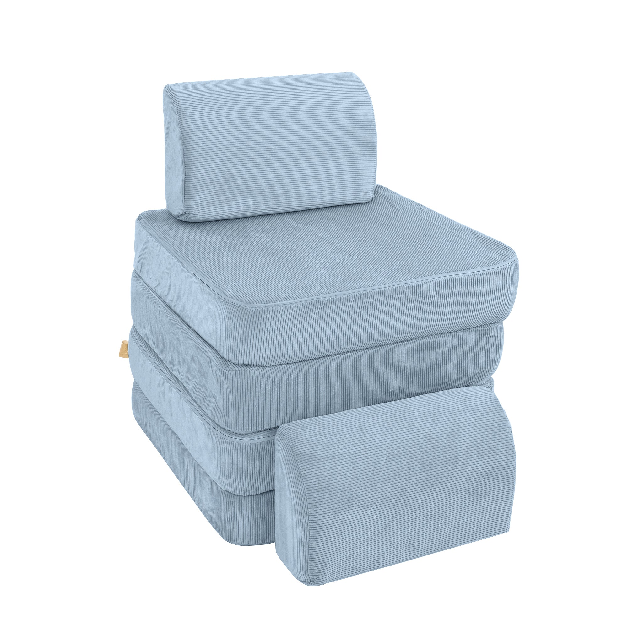 MeowBaby Spielsofa Mini Basic Cord Premium - türkis