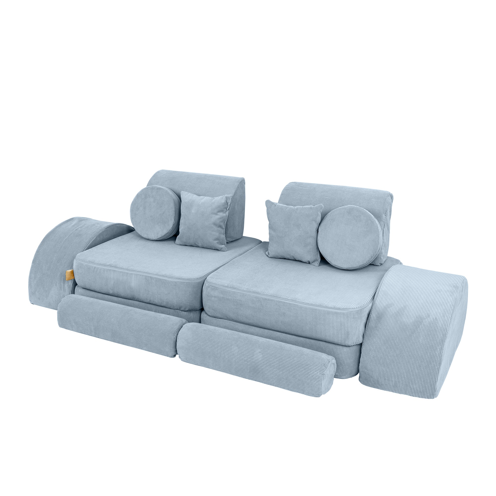 MeowBaby Spielsofa Mini Max Cord Premium - türkis