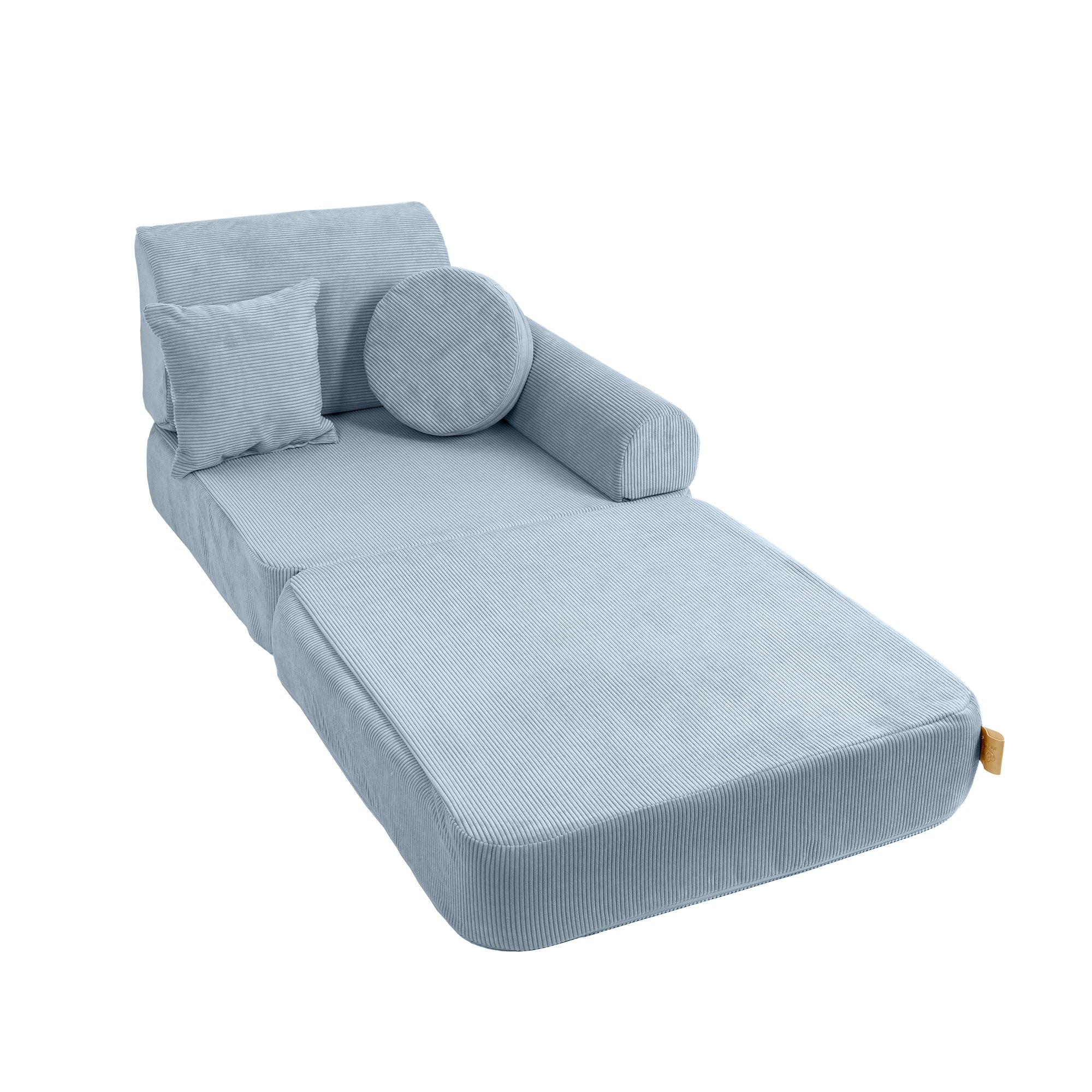 MeowBaby Spielsofa Mini Plus Cord Premium - türkis